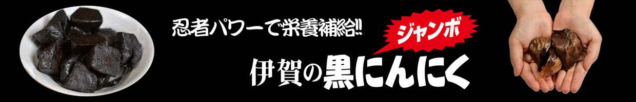 忍者パワーで栄養補給！ 伊賀のジャンボ黒にんにく